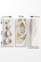 Wallity Cuadro Decorativo MDF0086 de 3 Piezas Multicolor